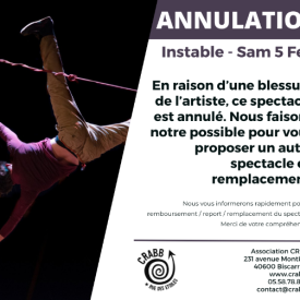 ANNNULE // Instable - Cie Les Hommes penchés
