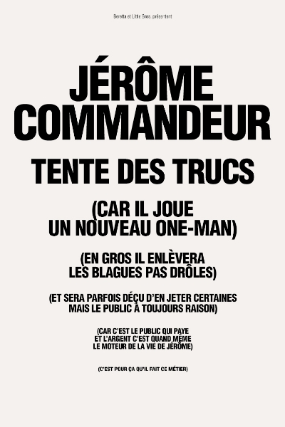 Jérôme Commandeur tente des trucs